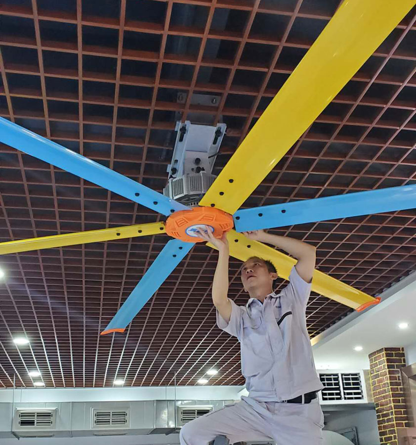 大型車間降溫通風，永磁工業(yè)大風扇低能耗免維護